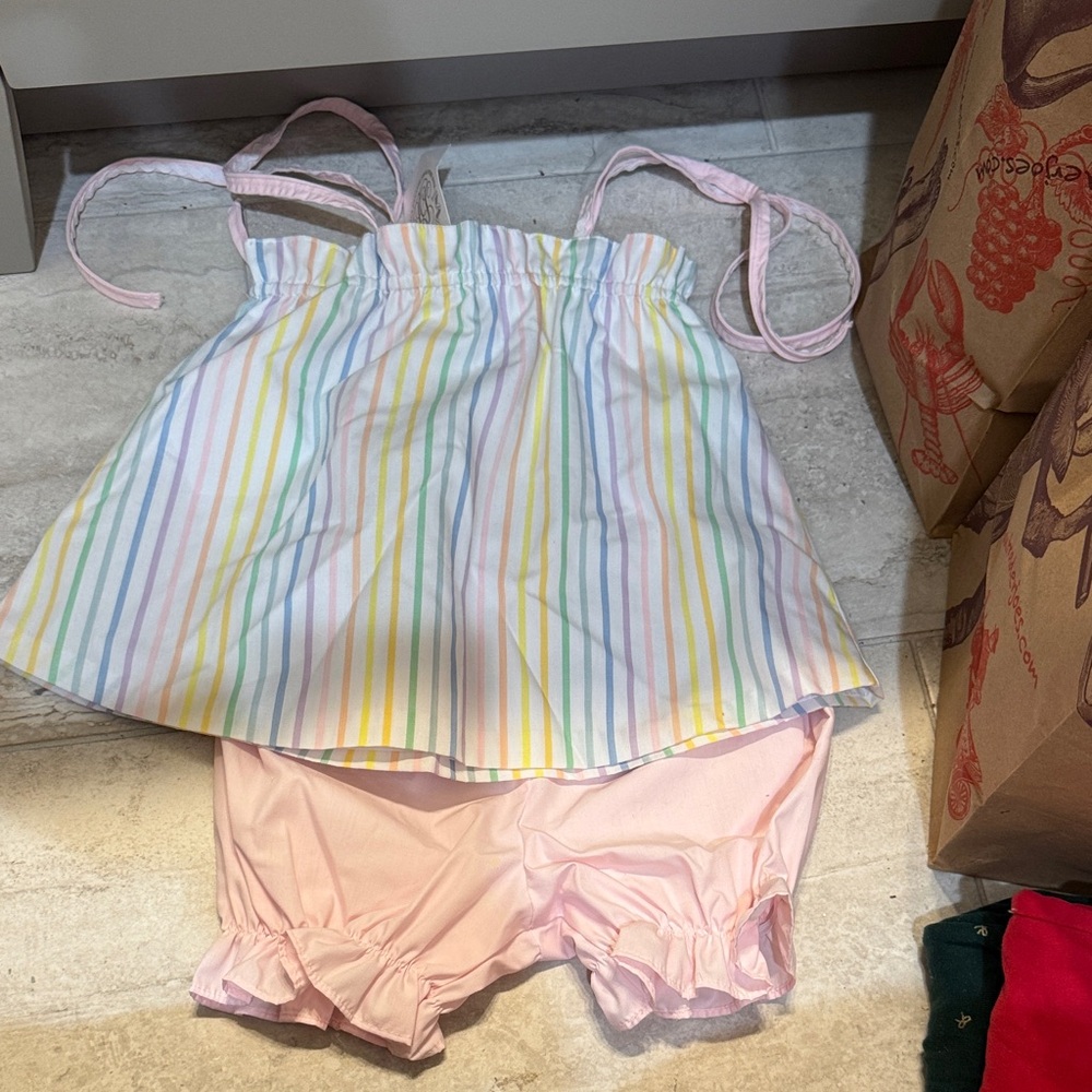 The Beaufort Bonnet Company Rainbow Stripe Set